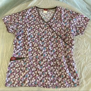 DICKIES Nursing Nurse’s Uniform Scrubs Scrub Top M